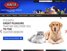 Tablet Screenshot of hunterbrand.com